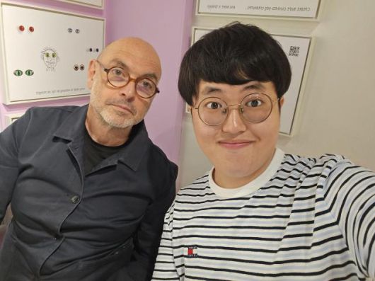 세르주 블로크 작가와 [사진= 김호이 기자]