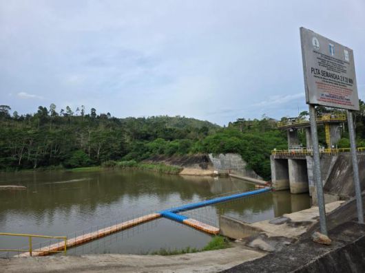 인도네시아 람풍의 땅가무스 수력발전소. [사진=김유진 기자]