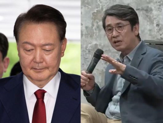 (좌)윤석열 전 대통령, (우)유시민 작가 / 출처 = 연합뉴스 및 유튜브 '김어준의 다스뵈이다'