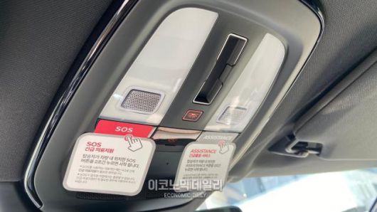 볼보 XC90 맵램프[사진=김지영 기자]