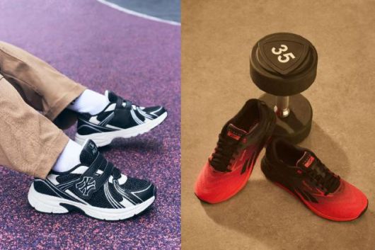 MLB키즈 '트랙 러너'(왼쪽)·LF 리복 '나노X5' [사진=각 사]