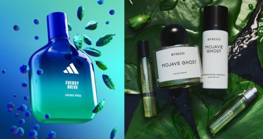 LG생활건강 '아디다스 바이브'(왼쪽)·푸치코리아 '바이레도 12㎖ 향수' [사진=각 사]