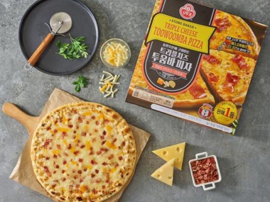 오뚜기 트리플치즈 투움바 피자 [사진=오뚜기]