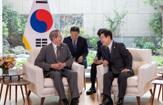 이재명 대통령, 미 재무장관 접견 [사진=연합뉴스]