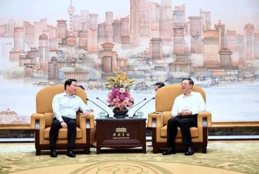 지난해 10월 SK그룹  [사진=상하이시 정부]