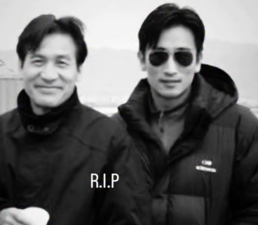 고(故) 안성기(왼쪽)와 차인표 [사진=차인표 SNS]