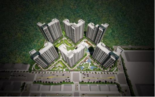 미니복합타운1-BL 공동주택 신축공사 조감도.[사진=완주군]