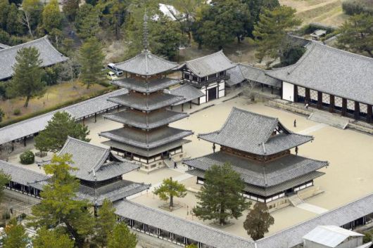 Horyu-ji Temple, a major cultural heritage site in Nara Prefecture, Japan. Yonhap