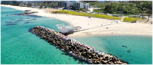 기후변화 대응 공원·녹지 힐링공간 조성 박차 (경포 2,3지구 해안변 녹지축 공원화 사업(해중전망대)). [사진=강릉시]