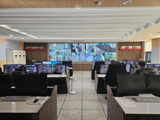 남원시 통합관제센터 내부.[사진=남원시]