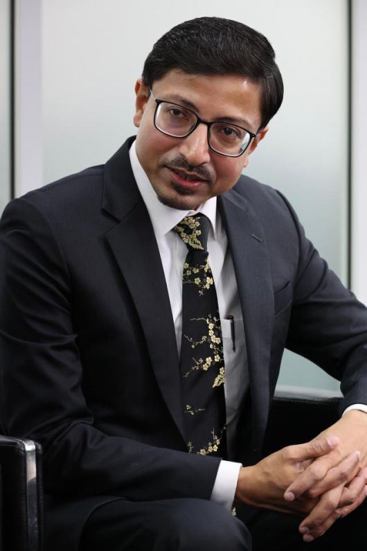 H.E. Gourangalal Das, Ambassador of India to South Korea, speaks during an interview with AJP at the Aju Newsroom on Jan. 16, 2026. AJP Yoo Na-hyun