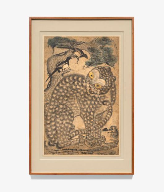 까치호랑이(虎鵲圖), 19세기, 종이에 채색, 93 × 60 cm [사진=갤러리현대]