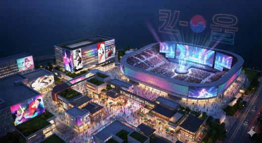 아레나와 쇼핑몰, 숙박시설, 카지노를 두루 갖춘 복합리조트 조감도 [사진=AI 이미지]