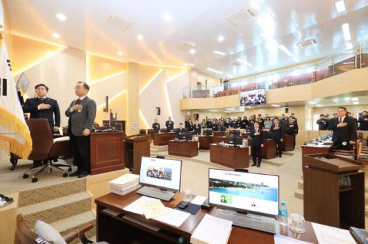 삼척시의회가 22일 제269회 임시회를 개회하고 있다. [사진=삼척시의회]