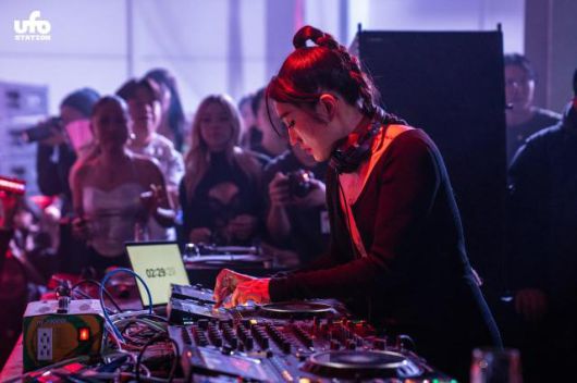 DJ Peggy Gou performs amid a large crowd at an event in Seongsu, Seoul/ Courtesy of S Factory