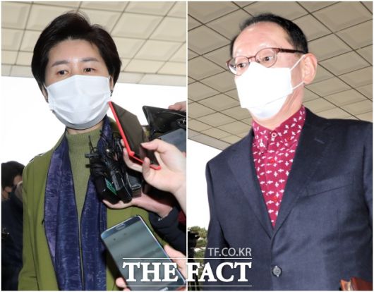 국회 법제사법위원회는 9일 검찰과 법무부의 특수활동비 집행 내역 현장 검증을 실시했지만 논란은 사그라들지 않을 전망이다. 이날 특활비 현장 검증을 위해 서울 서초구 대검찰청에 들어서고 있는 백혜련 더불어민주당 간사(왼쪽)와 김도읍 국민의힘 간사. /국회사진취재단