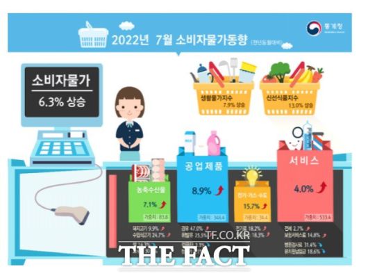 2022년 7월 소비자물가동향./통계청