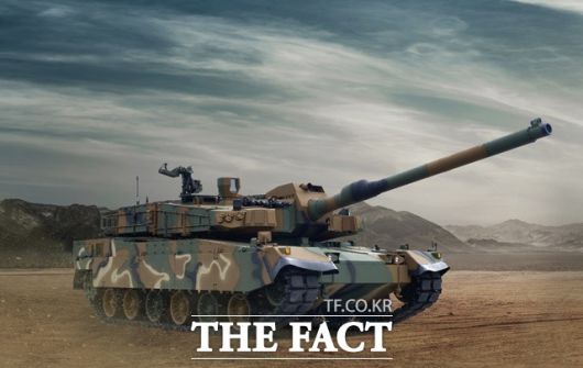 한국 육군의 주력 K2 흑표전차. /현대로템