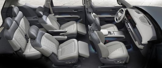 기아 EV9 기본 모델 내부(6인승 릴렉션) 모습. /기아