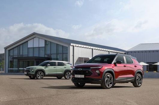 쉐보레 컴팩트 SUV '더 뉴 트레일블레이저'가 전시돼 있는 모습. /GM 한국사업장