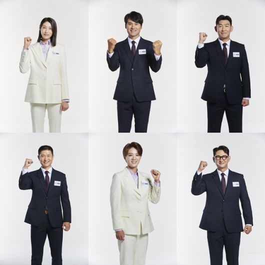 김연경, 박찬호, 양동근, 박용택, 최나연, 이영표(왼쪽 위부터 시계방향)가 'KBS 항저우 아시안게임'에서 대한민국 국가대표팀의 금메달을 기원했다. /KBS