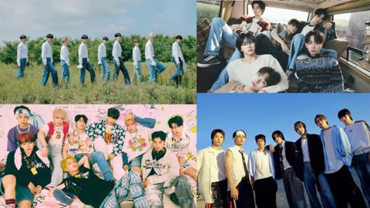 제로베이스원, 보이넥스트도어, 라이즈, 싸이커스(왼쪽 위부터 시계방향)가 '2023 더팩트 뮤직 어워즈'에 참여해 괴물 신인 모습을 보일 예정이다. /WAKEONE, KOZ 엔터테인먼트, SM엔터테인먼트, KQ엔터테인먼트