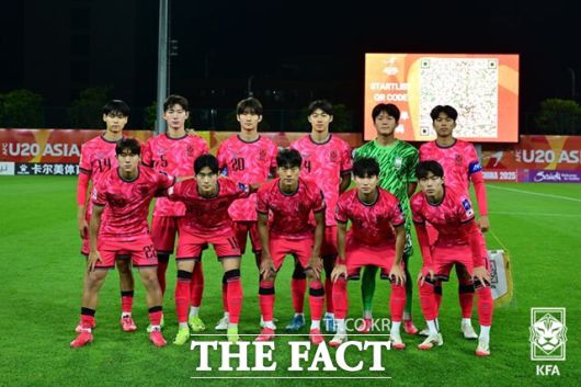23일 우즈베키스탄과 8강전 스타팅으로 나선 한국 선수들./선전=KFA