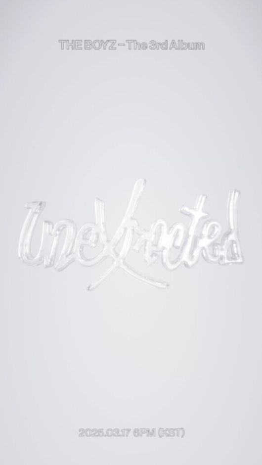 더보이즈는 신보를 알리는 로고 모션 영상을 공개했다. 여백을 강조하듯 테두리만 남겨둔 디자인이 특징이다. /원헌드레드