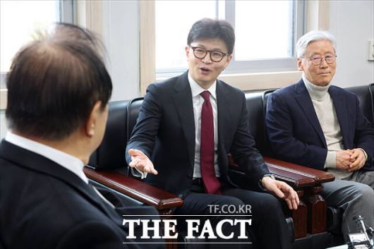 발언하는 한동훈 전 국민의힘 대표.