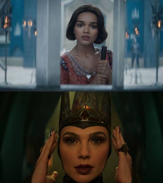 레이첼 지글러(위쪽)가 백설공주 역을, 갤 가돗이 여왕 역을 맡아 극을 이끈다. /월트디즈니 컴퍼니 코리아