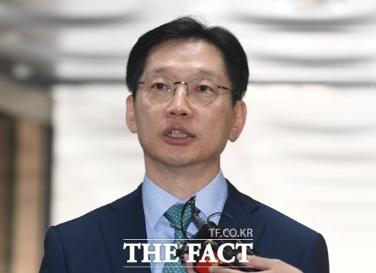 김경수 전 경남도지사가 13일 세종시청에서 21대 대통령 선거 출마를 공식 선언했다. /이새롬 기자