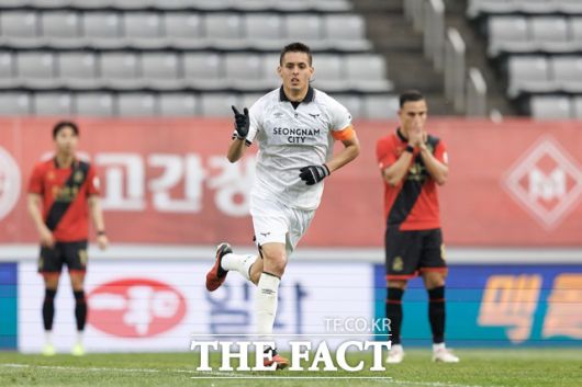 ‘하나은행 K리그2 2025’ 7라운드 MVP를 차지한 성남FC 후이즈./K리그