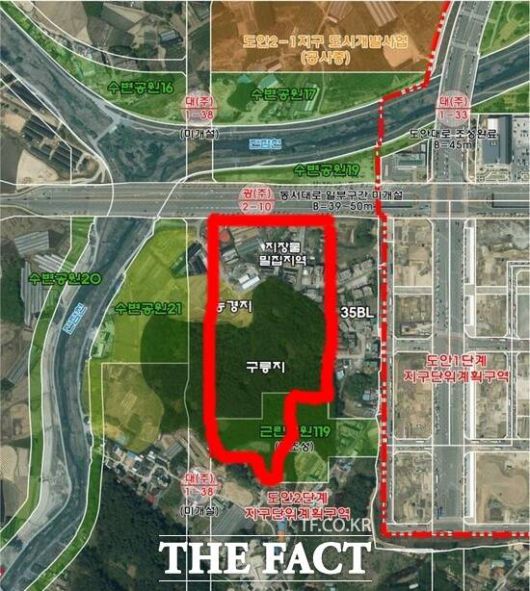 대전 도안2단계 2-9지구(33블럭, 34블럭) 위치도./대전시