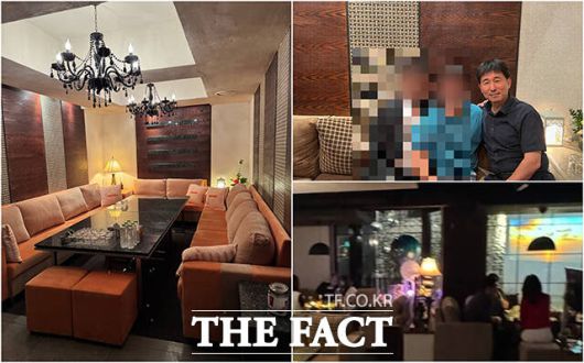 이날 민주당이 공개한 지귀연 판사의 '룸살롱 접대 의혹'에 관련한 사진 /더불어민주당 선대위 내란종식 헌정수호 추진본부