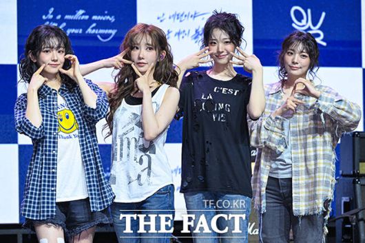 그룹 QWER(큐더블유이알)이 이번 앨범을 통해 'Q팝'이라는 장르를 만들고 싶다고 밝혔다. 나아가 '믿듣Q'라고 불리고 싶다는 바람도 전했다. /서예원 기자