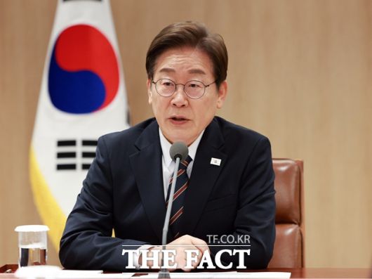 이재명 대통령이 9일 오전 용산 대통령실에서 주재한 2차 비상경제점검TF 회의에서 발언하고 있다. /뉴시스