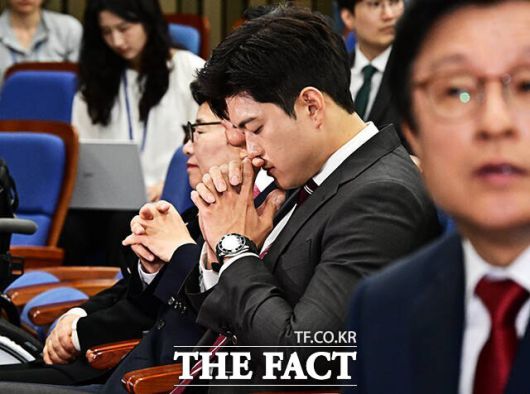 김용태 국민의힘 비상대책위원장이 13일 탄핵 반대 당론 무효화 등 5대 개혁안과 관련해 당원들의 의견을 묻는 취지의 '전당원 대상 여론조사' 실시를 재차 촉구했다. /배정한 기자