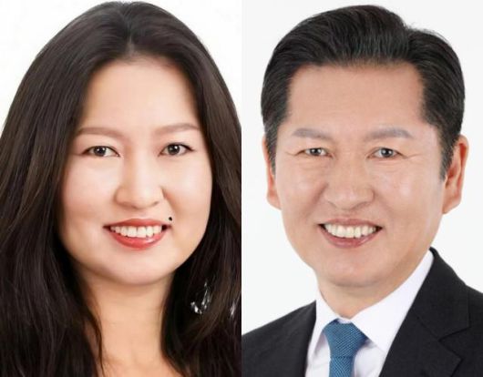 정청래 민주당 의원이 지난 8일 SNS에 자신의 여성 버전 사진을 올려 화제를 모았다. /정 의원 페이스북·국회 홈페이지 갈무리