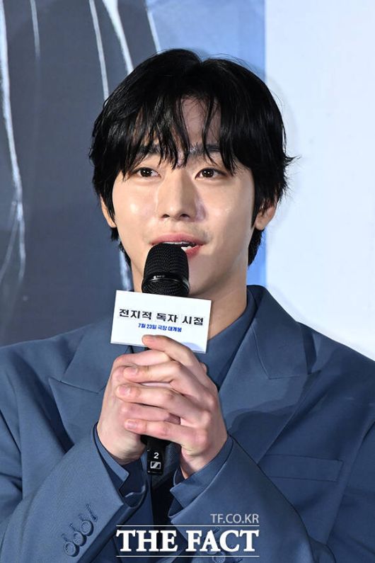 배우 안효섭이 "지금껏 본 적 없는 스케일의 영화였다. 어떻게 구현될지 정말 궁금했다"고 출연 계기를 밝혔다. /장윤석 기자