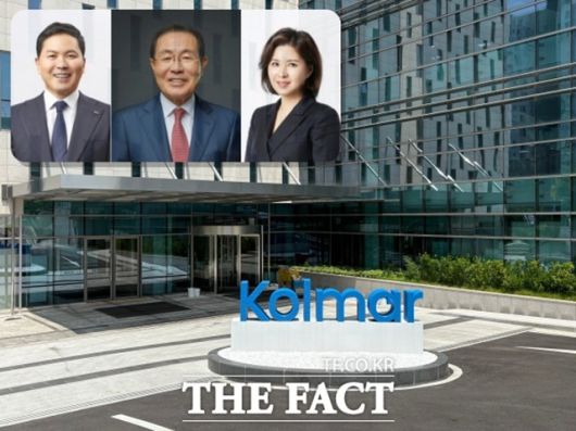 윤상현 콜마홀딩스 부회장, 윤동한 한국콜마 회장, 윤여원 콜마비앤에이치 대표이사(왼쪽부터)의 경영권 갈등이 심화되고 있다. 사진은 서울 서초구에 위치한 한국콜마 종합기술원 건물의 모습이다. /문화영 기자