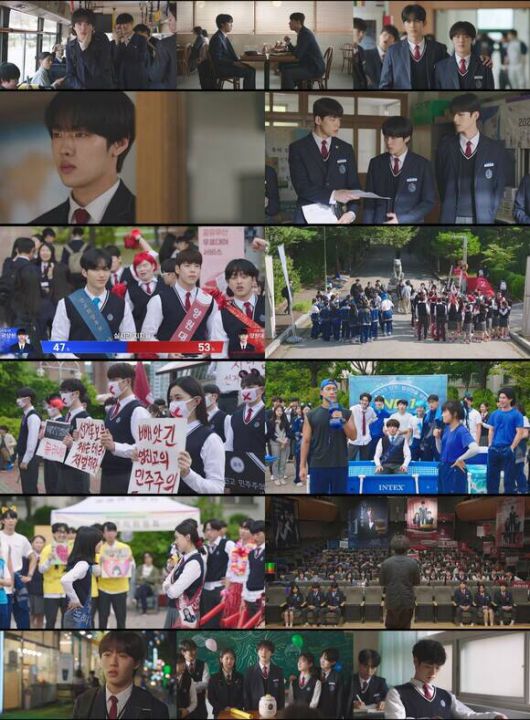 배우 윤현수는 '러닝메이트'에서 이미지 대역전을 꿈꾸며 학생회장 선거의 '러닝메이트'로 나선 노세훈 역을 맡았다. 그는 인터뷰를 통해 "변화하고 성장하는 모습을 보여드리고 싶었다"고 전했다. /티빙