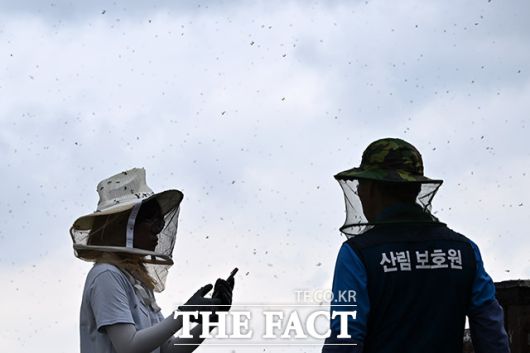 방역 대책 의논하는 관계자들.