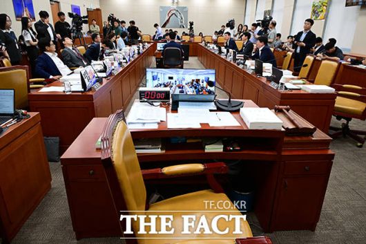 청문회와 무관한 피켓으로 인해 인사청문회가 실시되지 못하는 등 파행을 겪고 있다.