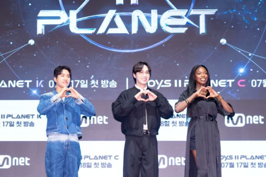 킹키 이석훈 카니(왼쪽부터)가 Mnet 오디션 프로그램 '보이즈 2 플래닛' K 마스터로 출연하는 가운데 참가자들이 시즌을 거듭할수록 상향평준화가 되고 있다고 밝혔다. /Mnet