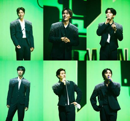 몬스타엑스는 "우리도 잊고 있었지만 몬베베의 마음 한편에 자리 잡고 있었던 곡들을 꼭 보여드리고 싶었다"고 공연 준비 과정을 회상했다. /스타쉽엔터테인먼트