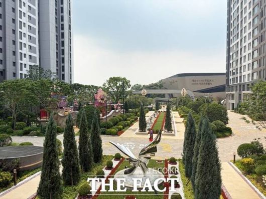 단지 조경은 삼성물산 리조트 부문과 협업했다. /공미나 기자