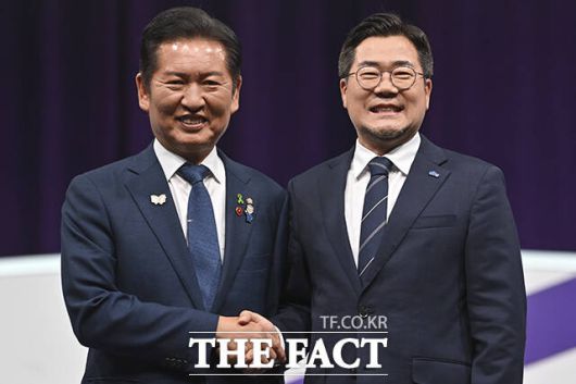 두 후보 모두 막판까지 대야 압박 수위를 전방위로 끌어올리고 있어 출구전략을 고심해야 한다는 조언도 나온다. /국회사진기자단