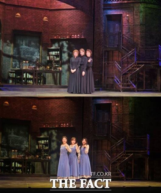 7일 오후 2시 서울 강남구 광림아트센터 BBCH홀에서 열린 뮤지컬 '마리 퀴리' 프레스콜에 참석한 배우들이 포즈를 취하고 있다. '마리 퀴리'는 여성이자 이민자로서 겪어야 했던 고난 속에서도 빛나는 업적을 이뤄낸 과학자 마리 퀴리의 실제 삶에 상상력을 더한 작품이다. /김명주 기자