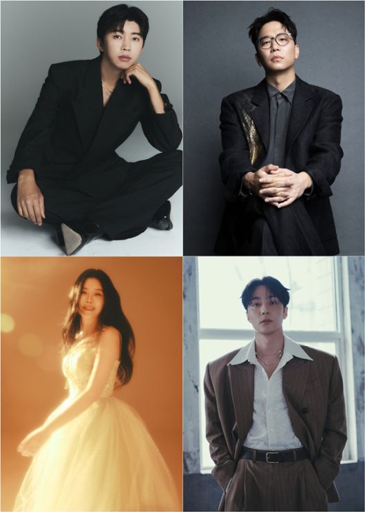 가수 임영웅 이적 로이킴 린(왼쪽 위부터 시계방향)이 KBS2 음악 프로그램 '불후의 명곡-임영웅과 친구들'에서 호흡을 맞춘다. /각 소속사