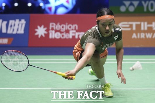 이번 대회 64강전부터 단 1게임도 내주지 않고 2-0 4연승을 거두고 있는 안세영./파리=AP.뉴시스